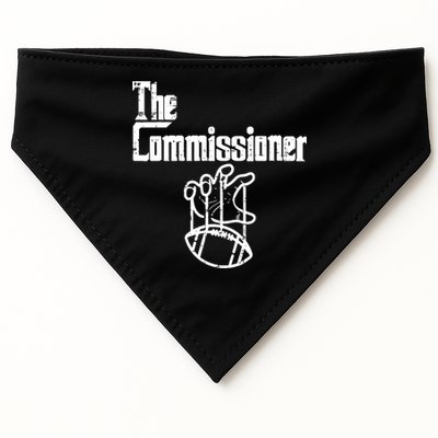 Fantasy Football The Commissioner Funny USA-Made Doggie Bandana