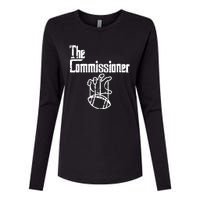 Fantasy Football The Commissioner Funny Womens Cotton Relaxed Long Sleeve T-Shirt