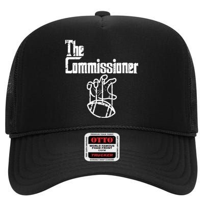 Fantasy Football The Commissioner Funny High Crown Mesh Back Trucker Hat