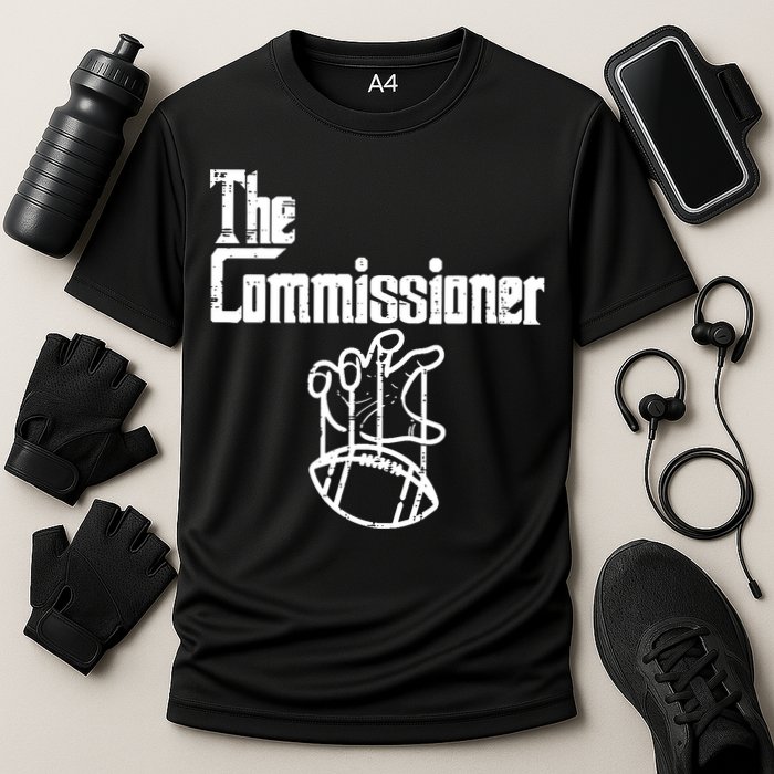 Fantasy Football The Commissioner Funny Cooling Performance Crew T-Shirt