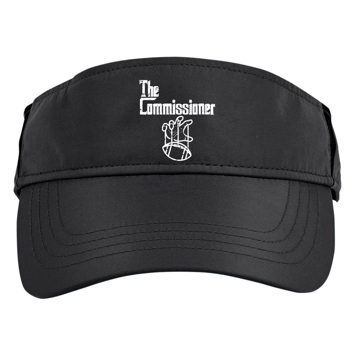 Fantasy Football The Commissioner Funny Adult Drive Performance Visor