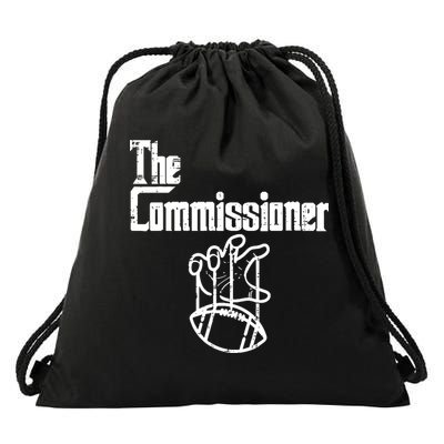 Fantasy Football The Commissioner Funny Drawstring Bag