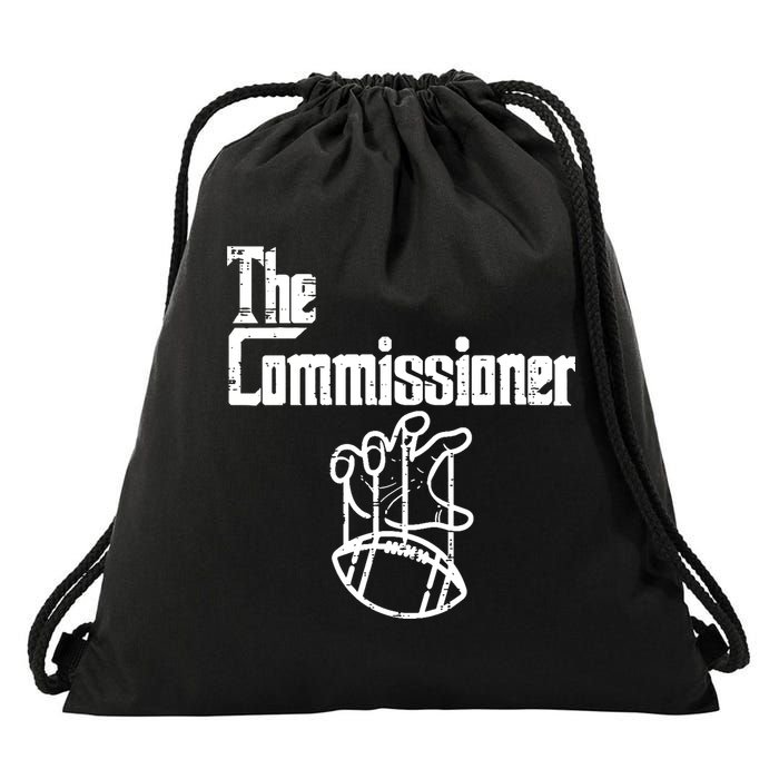 Fantasy Football The Commissioner Funny Drawstring Bag