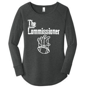 Fantasy Football The Commissioner Funny Women's Perfect Tri Tunic Long Sleeve Shirt