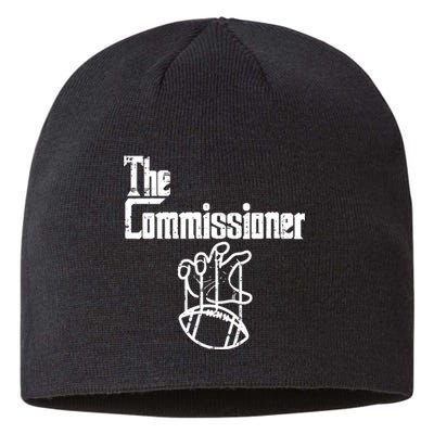 Fantasy Football The Commissioner Funny Sustainable Beanie