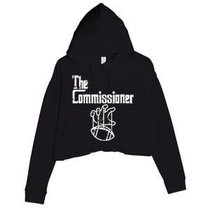 Fantasy Football The Commissioner Funny Crop Fleece Hoodie