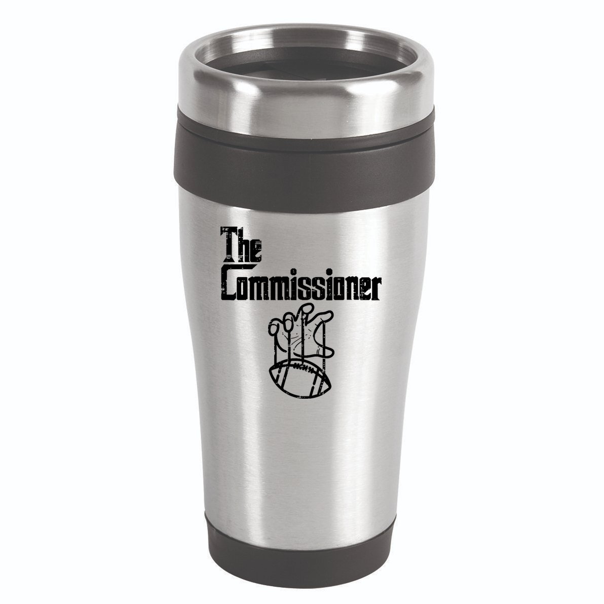 Fantasy Football The Commissioner Funny 16oz Travel Tumbler