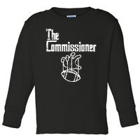 Fantasy Football The Commissioner Funny Toddler Long Sleeve Shirt