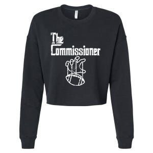 Fantasy Football The Commissioner Funny Cropped Pullover Crew