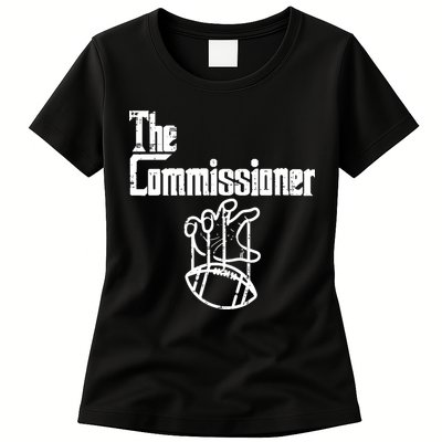 Fantasy Football The Commissioner Funny Womens T-Shirt