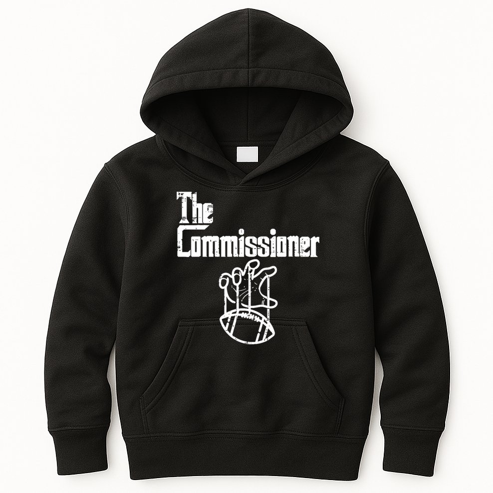 Fantasy Football The Commissioner Funny Kids Hoodie
