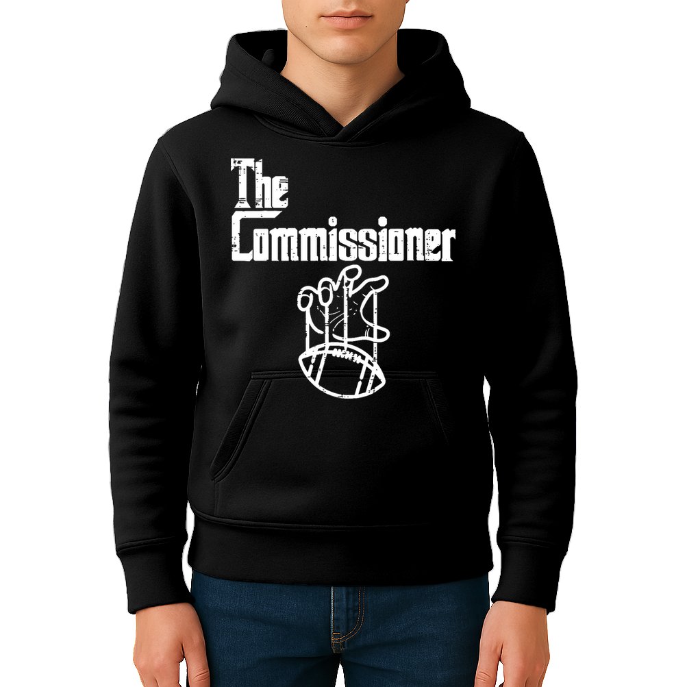 Fantasy Football The Commissioner Funny Kids Hoodie