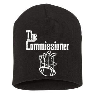 Fantasy Football The Commissioner Funny Short Acrylic Beanie