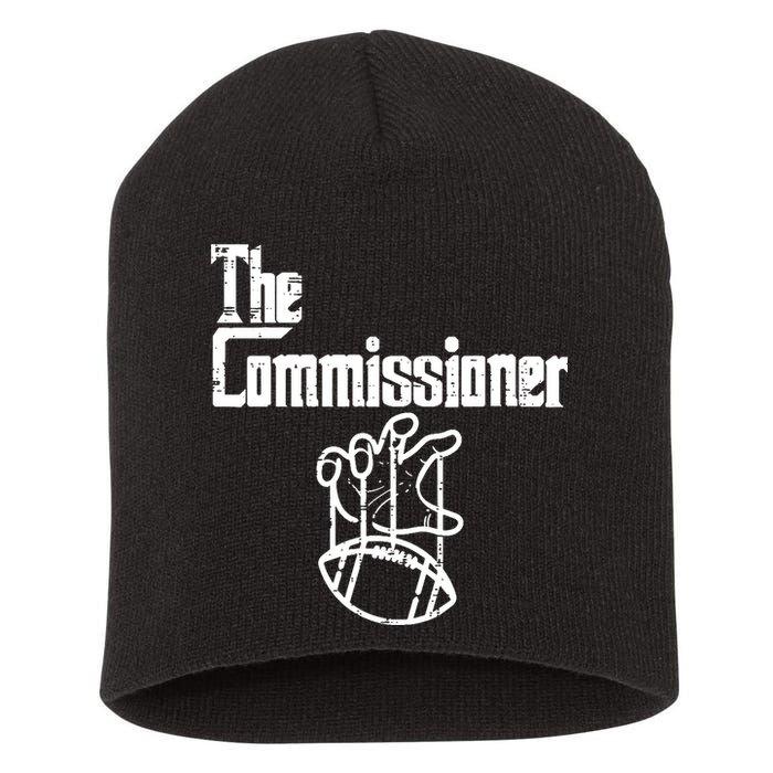 Fantasy Football The Commissioner Funny Short Acrylic Beanie