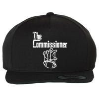 Fantasy Football The Commissioner Funny Wool Snapback Cap