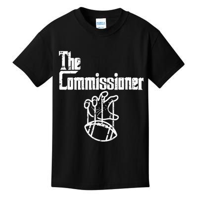 Fantasy Football The Commissioner Funny Kids T-Shirt