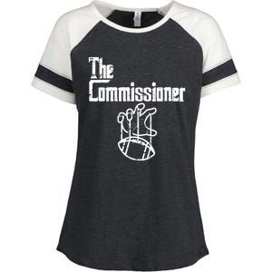 Fantasy Football The Commissioner Funny Enza Ladies Jersey Colorblock Tee