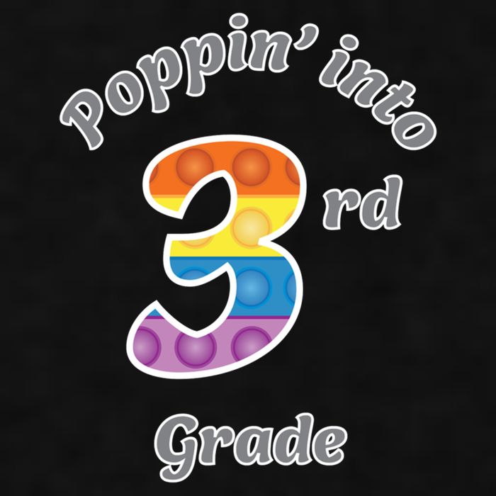 Funny Fidget Toy Poppin Into 3rd Grade Poppin Gift Ladies PosiCharge Tri-Blend Wicking Tank
