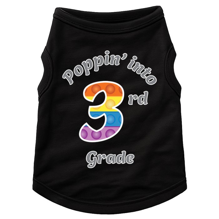 Funny Fidget Toy Poppin Into 3rd Grade Poppin Gift Doggie Tank