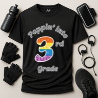 Funny Fidget Toy Poppin Into 3rd Grade Poppin Gift Performance Shirt