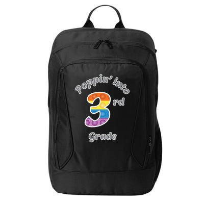 Funny Fidget Toy Poppin Into 3rd Grade Poppin Gift City Backpack