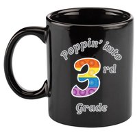 Funny Fidget Toy Poppin Into 3rd Grade Poppin Gift 11oz C Handle Ceramic Mug
