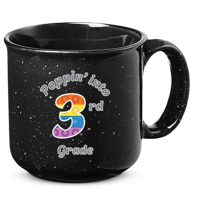 Funny Fidget Toy Poppin Into 3rd Grade Poppin Gift 15oz Campfire Ceramic Mug