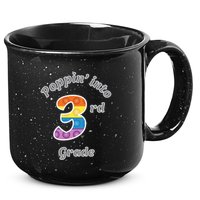 Funny Fidget Toy Poppin Into 3rd Grade Poppin Gift 15oz Campfire Ceramic Mug