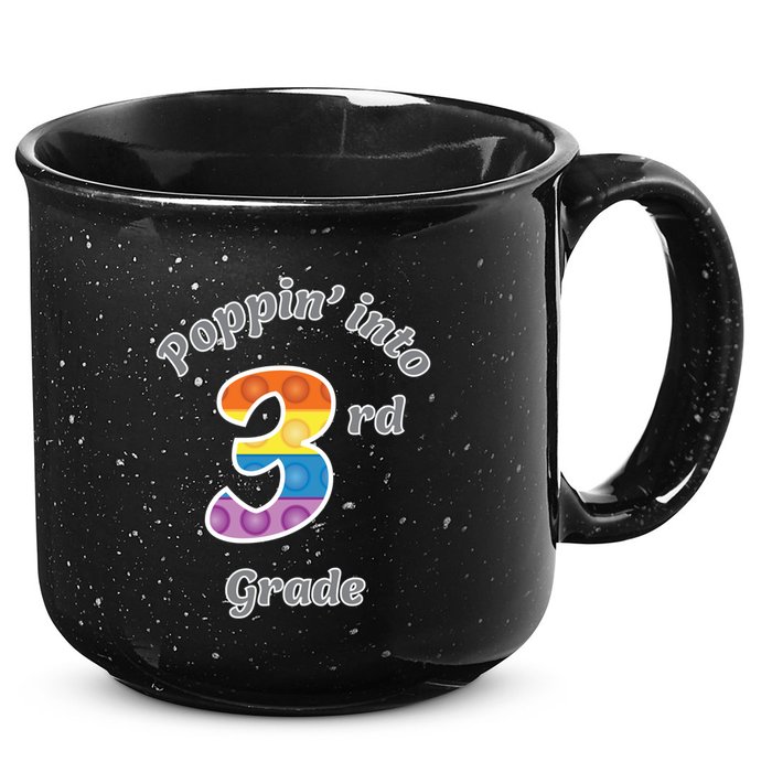 Funny Fidget Toy Poppin Into 3rd Grade Poppin Gift 15oz Campfire Ceramic Mug