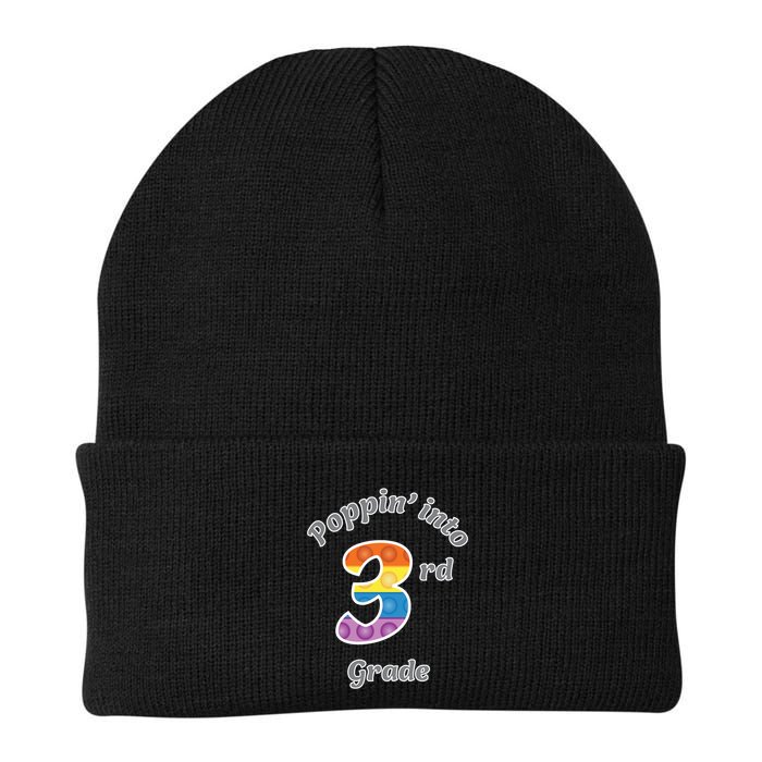 Funny Fidget Toy Poppin Into 3rd Grade Poppin Gift Beanie