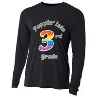 Funny Fidget Toy Poppin Into 3rd Grade Poppin Gift Cooling Performance Long Sleeve Crew