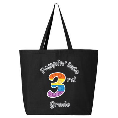 Funny Fidget Toy Poppin Into 3rd Grade Poppin Gift 25L Jumbo Tote