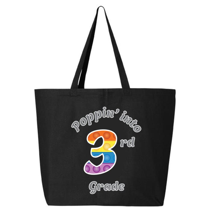 Funny Fidget Toy Poppin Into 3rd Grade Poppin Gift 25L Jumbo Tote