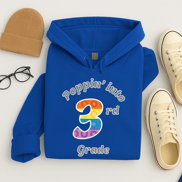 Funny Fidget Toy Poppin Into 3rd Grade Poppin Gift Hoodie