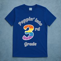 Funny Fidget Toy Poppin Into 3rd Grade Poppin Gift T-Shirt
