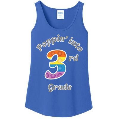 Funny Fidget Toy Poppin Into 3rd Grade Poppin Gift Ladies Essential Tank