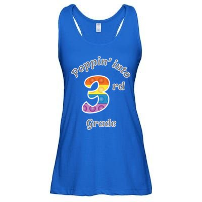 Funny Fidget Toy Poppin Into 3rd Grade Poppin Gift Ladies Essential Flowy Tank