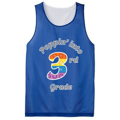 Funny Fidget Toy Poppin Into 3rd Grade Poppin Gift Mesh Reversible Basketball Jersey Tank