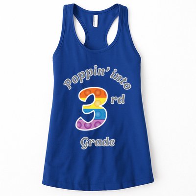 Funny Fidget Toy Poppin Into 3rd Grade Poppin Gift Womens Tank Top