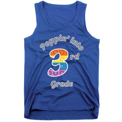 Funny Fidget Toy Poppin Into 3rd Grade Poppin Gift Tank Top