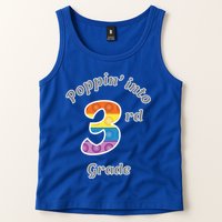 Funny Fidget Toy Poppin Into 3rd Grade Poppin Gift Tank Top