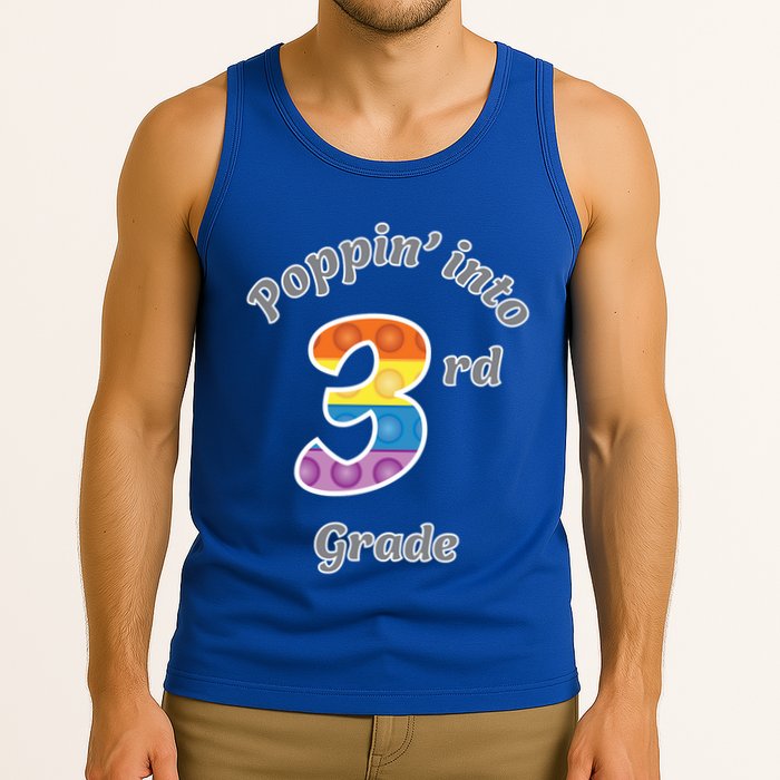 Funny Fidget Toy Poppin Into 3rd Grade Poppin Gift Tank Top