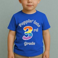Funny Fidget Toy Poppin Into 3rd Grade Poppin Gift Toddler T-Shirt