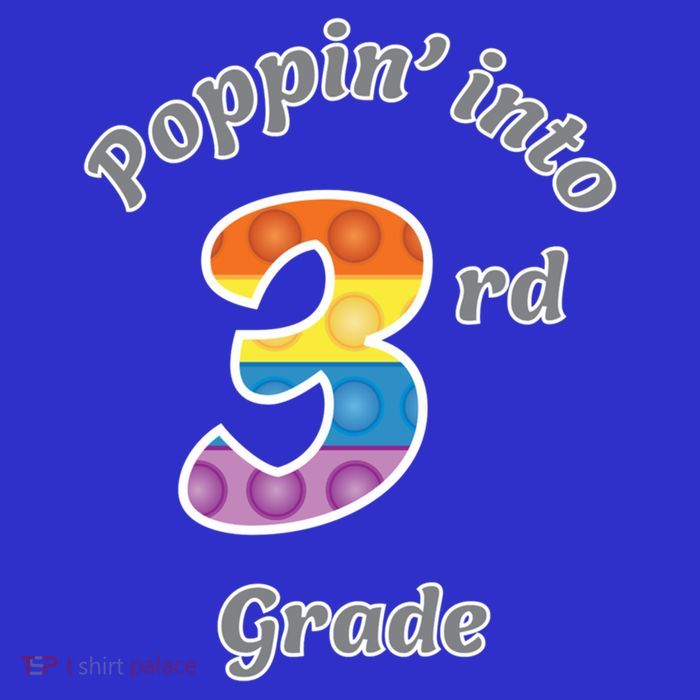 Funny Fidget Toy Poppin Into 3rd Grade Poppin Gift Visor