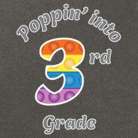 Funny Fidget Toy Poppin Into 3rd Grade Poppin Gift Cotton Canvas Backpack