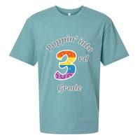 Funny Fidget Toy Poppin Into 3rd Grade Poppin Gift Sueded Cloud Jersey T-Shirt