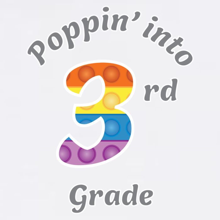 Funny Fidget Toy Poppin Into 3rd Grade Poppin Gift Garment-Dyed Sweatshirt