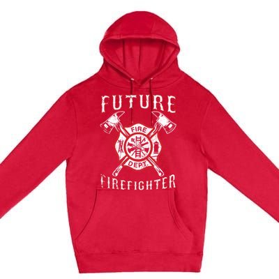 Future Firefighter Thin Red Line Firefighting Premium Pullover Hoodie