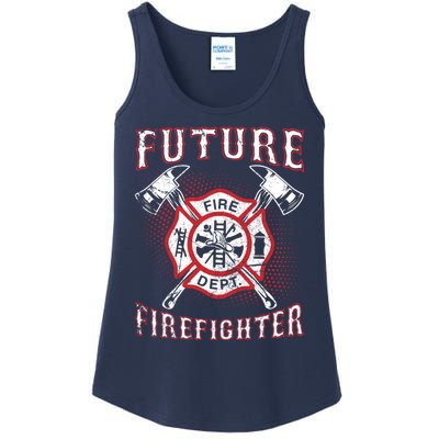 Future Firefighter Thin Red Line Firefighting Ladies Essential Tank