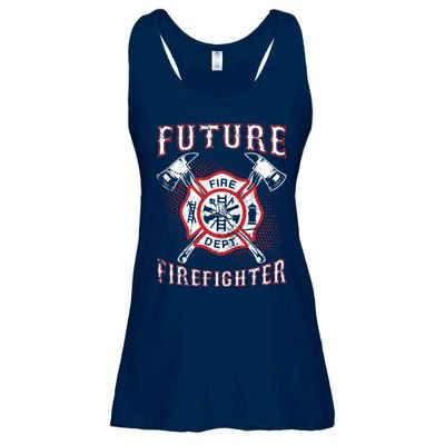 Future Firefighter Thin Red Line Firefighting Ladies Essential Flowy Tank